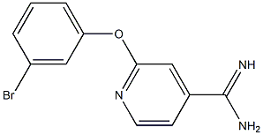 2-(3-bromophenoxy)pyridine-4-carboximidamide Structure