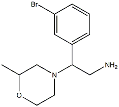 2-(3-bromophenyl)-2-(2-methylmorpholin-4-yl)ethanamine 구조식 이미지