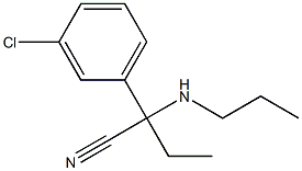 2-(3-chlorophenyl)-2-(propylamino)butanenitrile Structure