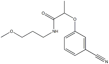 2-(3-cyanophenoxy)-N-(3-methoxypropyl)propanamide 구조식 이미지