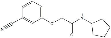 2-(3-cyanophenoxy)-N-cyclopentylacetamide Structure