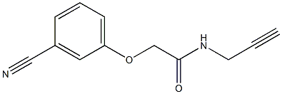 2-(3-cyanophenoxy)-N-prop-2-ynylacetamide Structure