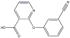 2-(3-cyanophenoxy)pyridine-3-carboxylic acid 구조식 이미지