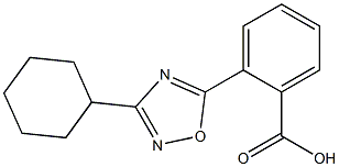 2-(3-cyclohexyl-1,2,4-oxadiazol-5-yl)benzoic acid Structure