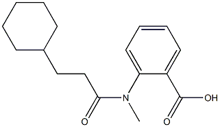 2-(3-cyclohexyl-N-methylpropanamido)benzoic acid Structure