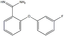 2-(3-fluorophenoxy)benzene-1-carboximidamide 구조식 이미지