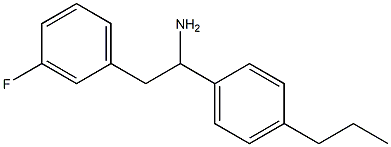 2-(3-fluorophenyl)-1-(4-propylphenyl)ethan-1-amine 구조식 이미지