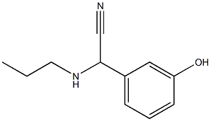 2-(3-hydroxyphenyl)-2-(propylamino)acetonitrile Structure