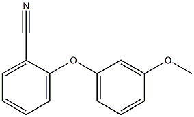 2-(3-methoxyphenoxy)benzonitrile 구조식 이미지