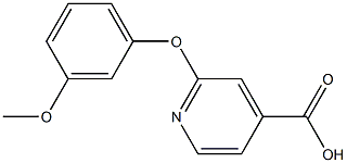 2-(3-methoxyphenoxy)pyridine-4-carboxylic acid 구조식 이미지