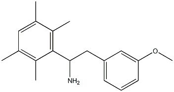 2-(3-methoxyphenyl)-1-(2,3,5,6-tetramethylphenyl)ethan-1-amine Structure