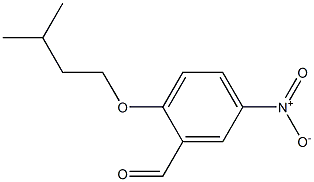 2-(3-methylbutoxy)-5-nitrobenzaldehyde Structure