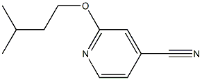 2-(3-methylbutoxy)isonicotinonitrile Structure