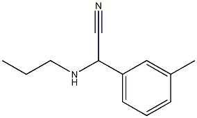 2-(3-methylphenyl)-2-(propylamino)acetonitrile 구조식 이미지