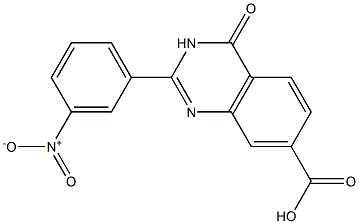 2-(3-nitrophenyl)-4-oxo-3,4-dihydroquinazoline-7-carboxylic acid Structure