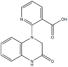 2-(3-oxo-1,2,3,4-tetrahydroquinoxalin-1-yl)pyridine-3-carboxylic acid Structure