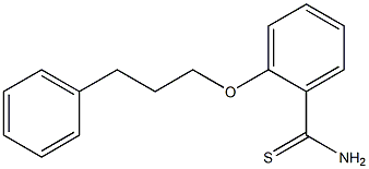 2-(3-phenylpropoxy)benzene-1-carbothioamide Structure
