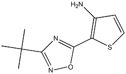 2-(3-tert-butyl-1,2,4-oxadiazol-5-yl)thiophen-3-amine 구조식 이미지