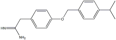 2-(4-{[4-(propan-2-yl)phenyl]methoxy}phenyl)ethanimidamide 구조식 이미지
