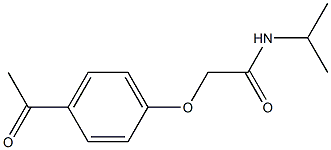 2-(4-acetylphenoxy)-N-isopropylacetamide Structure