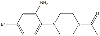 2-(4-acetylpiperazin-1-yl)-5-bromoaniline 구조식 이미지