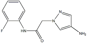 2-(4-amino-1H-pyrazol-1-yl)-N-(2-fluorophenyl)acetamide 구조식 이미지