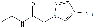 2-(4-amino-1H-pyrazol-1-yl)-N-(propan-2-yl)acetamide Structure