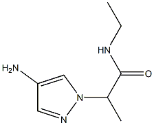 2-(4-amino-1H-pyrazol-1-yl)-N-ethylpropanamide 구조식 이미지