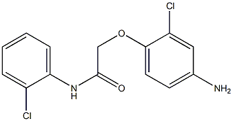 2-(4-amino-2-chlorophenoxy)-N-(2-chlorophenyl)acetamide 구조식 이미지