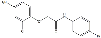 2-(4-amino-2-chlorophenoxy)-N-(4-bromophenyl)acetamide 구조식 이미지