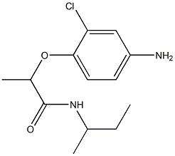 2-(4-amino-2-chlorophenoxy)-N-(butan-2-yl)propanamide Structure