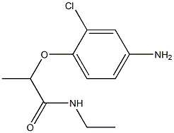 2-(4-amino-2-chlorophenoxy)-N-ethylpropanamide 구조식 이미지