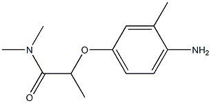 2-(4-amino-3-methylphenoxy)-N,N-dimethylpropanamide Structure