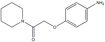 2-(4-aminophenoxy)-1-(piperidin-1-yl)ethan-1-one 구조식 이미지