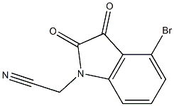 2-(4-bromo-2,3-dioxo-2,3-dihydro-1H-indol-1-yl)acetonitrile Structure