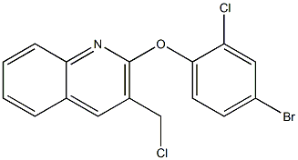 2-(4-bromo-2-chlorophenoxy)-3-(chloromethyl)quinoline Structure