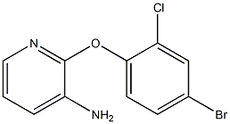 2-(4-bromo-2-chlorophenoxy)pyridin-3-amine 구조식 이미지