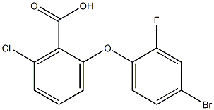 2-(4-bromo-2-fluorophenoxy)-6-chlorobenzoic acid Structure