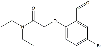 2-(4-bromo-2-formylphenoxy)-N,N-diethylacetamide 구조식 이미지