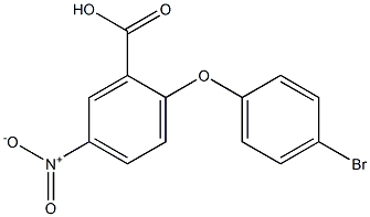 2-(4-bromophenoxy)-5-nitrobenzoic acid 구조식 이미지