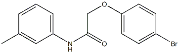 2-(4-bromophenoxy)-N-(3-methylphenyl)acetamide 구조식 이미지