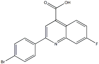 2-(4-bromophenyl)-7-fluoroquinoline-4-carboxylic acid 구조식 이미지