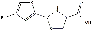 2-(4-bromothiophen-2-yl)-1,3-thiazolidine-4-carboxylic acid Structure