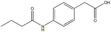 2-(4-butanamidophenyl)acetic acid Structure