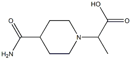 2-(4-carbamoylpiperidin-1-yl)propanoic acid 구조식 이미지