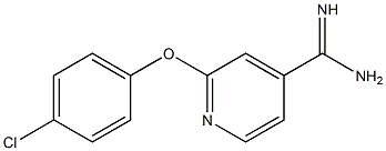 2-(4-chlorophenoxy)pyridine-4-carboximidamide 구조식 이미지