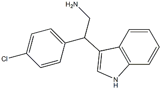 2-(4-chlorophenyl)-2-(1H-indol-3-yl)ethan-1-amine Structure