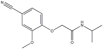 2-(4-cyano-2-methoxyphenoxy)-N-isopropylacetamide 구조식 이미지