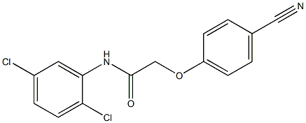 2-(4-cyanophenoxy)-N-(2,5-dichlorophenyl)acetamide 구조식 이미지