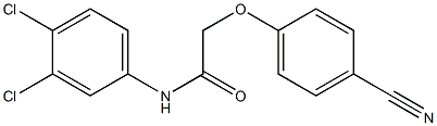 2-(4-cyanophenoxy)-N-(3,4-dichlorophenyl)acetamide 구조식 이미지